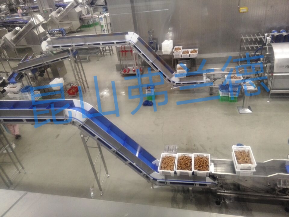 ?昆山弗蘭德機(jī)電生產(chǎn)的皮帶輥筒鏈條模組網(wǎng)帶輸送線